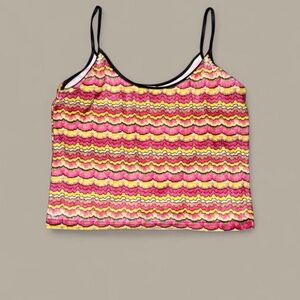 Y2K Ferreccio abstract print tank ✨